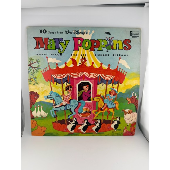 Walt Disney Disneyland Records Other - Walt Disney Mary Poppins 10 Songs Disneyland DQ 1256 Vinyl Record Album